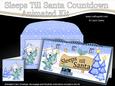 3D Xmas Westie Dog's Sleeps Till Santa Countdown Card
