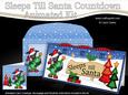 3D Xmas Scottie Dog's Tree Sleeps Till Santa Countdown Card