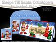 3D Xmas Scottie Dog's Tree Sleeps Till Santa Countdown Card