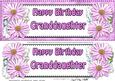 Large Dl Birthday Granddaughter Daisies Floral 3D Decoupage