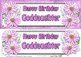 Large Dl Birthday Goddaughter Daisies Floral 3D Decoupage