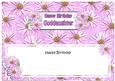 Birthday Goddaughter Daisies Floral Large Dlinsert