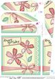 Birthday Flowers & Lace Fan Pyramage Topper