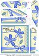 Birthday Flowers & Lace Fan Pyramage Topper