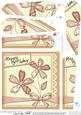 Birthday Flowers & Lace Fan Pyramage Topper