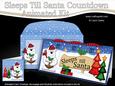 3D Xmas Polar Bear's Pud Sleeps Till Santa Countdown Card