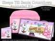 3D Xmas Polar Bear's Pud Sleeps Till Santa Countdown Card