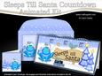 3D Xmas Freddy Frog Sleeps Till Santa Countdown Card