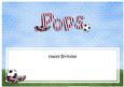 Birthday Pops Football Large Dl Matching Insert