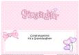 Congratulations It's a Granddaughter Large Dl Insert
