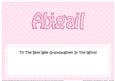 2nd Birthday Abigail Pink Dots Matching Large Dl Insert
