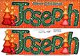 Merry Christmas Joseph Xmas Trees Large Dl & 3D Decoupage