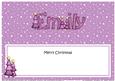 Merry Christmas Emily Xmas Trees Matching Large Dl Insert