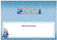 Merry Christmas Sara Xmas Trees Matching Large Dl Insert