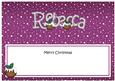 Merry Christmas Rebecca Xmas Puds Matching Large Dl Insert