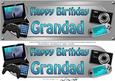 Large Dl Birthday Grandad Gadgets & Gizmos 3D Decoupage