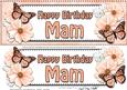 Large Dl Birthday Mam Floral Butterflies 3D Decoupage