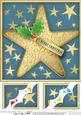 8 x 8 Xmas Star Scalloped Corner Topper