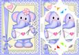 A5 Lola Elephant's Love Letter Scallop Corners and Pyramage