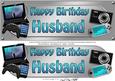 Large Dl Birthday Husband Gadgets & Gizmos 3D Decoupage
