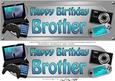 Large Dl Birthday Brother Gadgets & Gizmos 3D Decoupage