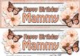 Large Dl Birthday Mammy Floral Butterflies 3D Decoupage