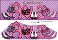 Large Dl Birthday Ava Shoes & Handbags 3D Decoupage