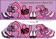 Large Dl 50th Birthday Ava Shoes & Handbags 3D Decoupage