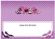 50th Birthday Ava Shoes & Handbags Matching Large Dl Insert