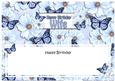 Birthday Wife Floral Butterflies Large Dl Matching Insert