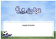 Happy Birthday Godson Football Matching Large Dl Insert