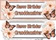 Large Dl Birthday Granddaughter Floral Butterflies Decoupage