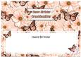 Birthday Granddaughter Floral Butterflies Large Dl Insert