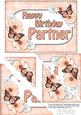 5x7 Flowers & Butterflies Birthday Partner