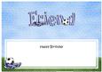 Birthday Friend Football Matching Large Dl Insert