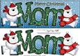 Large Dl Xmas Mom Polar Bears Quick Card 3D Decoupage