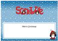 Christmas Son & Wife Penguins Large Dl Insert
