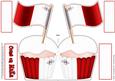 Flying the Flag Malta Cupcake Felties Shaped Card