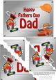 5x7 Handyman Tools Fathers Day Dad Scallop Corner