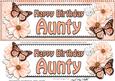 Large Dl Birthday Aunty Floral Butterflies 3D Decoupage