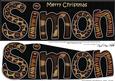 Merry Christmas Simon Animal Prints Large Dl & 3D Decoupage
