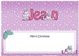 Merry Christmas Jean Snowmen Matching Large Dl Insert