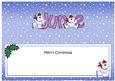 Merry Christmas June Polar Bears Matching Large Dl Insert