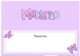Thank You Marianne Butterflies Large Dl Matching Insert