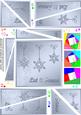 Xmas Snowflakes Twisted Spiral Side Stacker