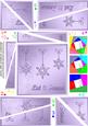 Xmas Snowflakes Twisted Spiral Side Stacker