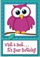 A4 What a Hoot Owl Birthday Felties