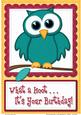 A4 What a Hoot Owl Birthday Felties