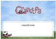 Happy Birthday Grandpa Football Matching Large Dl Insert