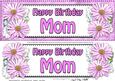 Large Dl Birthday Mom Daisies Floral 3D Decoupage